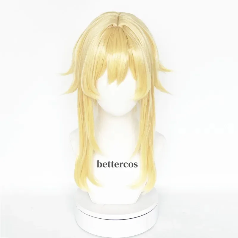 

Новый высококачественный парик для косплея Game Traveller Lumine, парик Aether, золотистый блондин, термостойкие парики из синтетических волос + WigCap2025