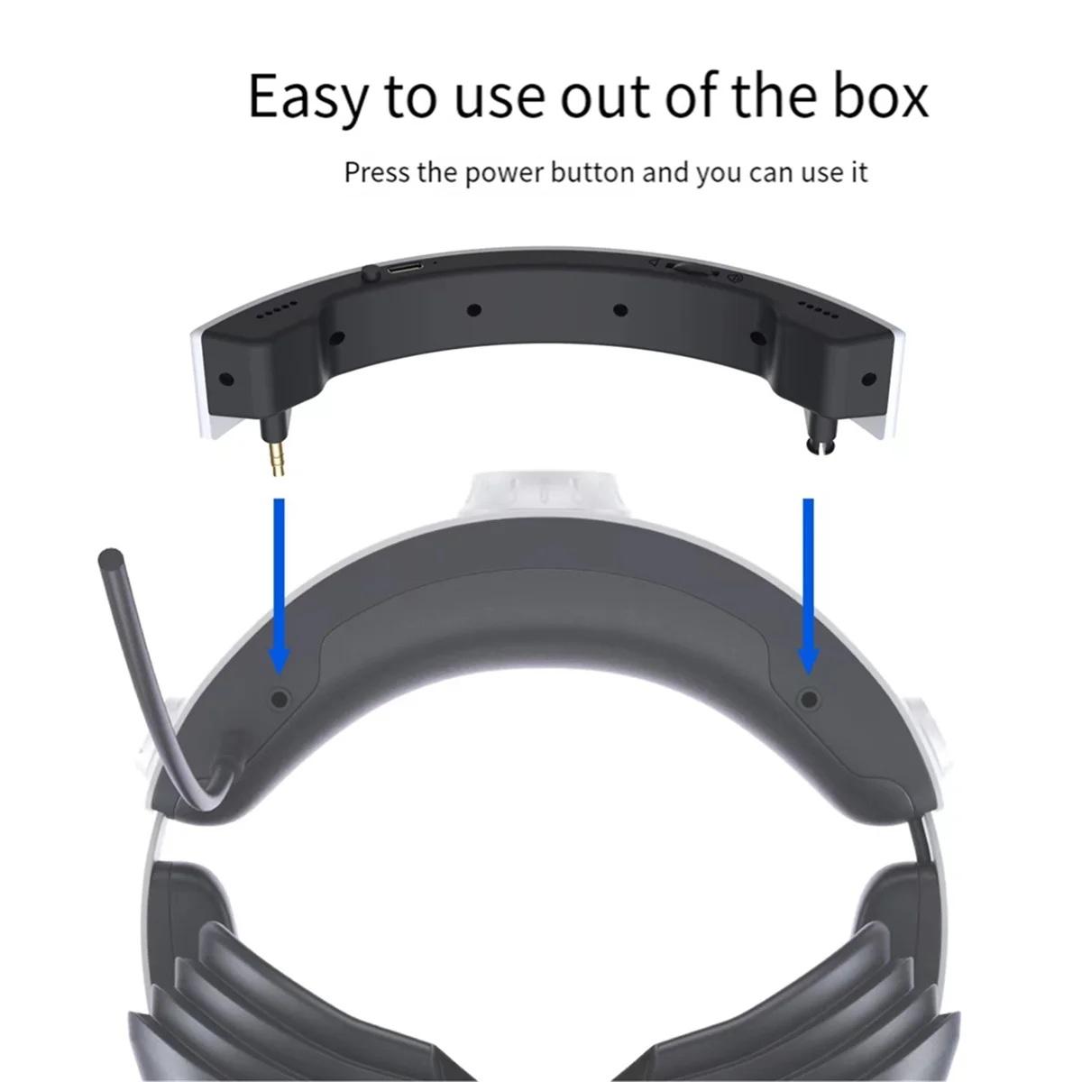 فعالة لخوذة PS VR2 VR مكبر صوت خارجي محمول مضخم صوت ستيريو