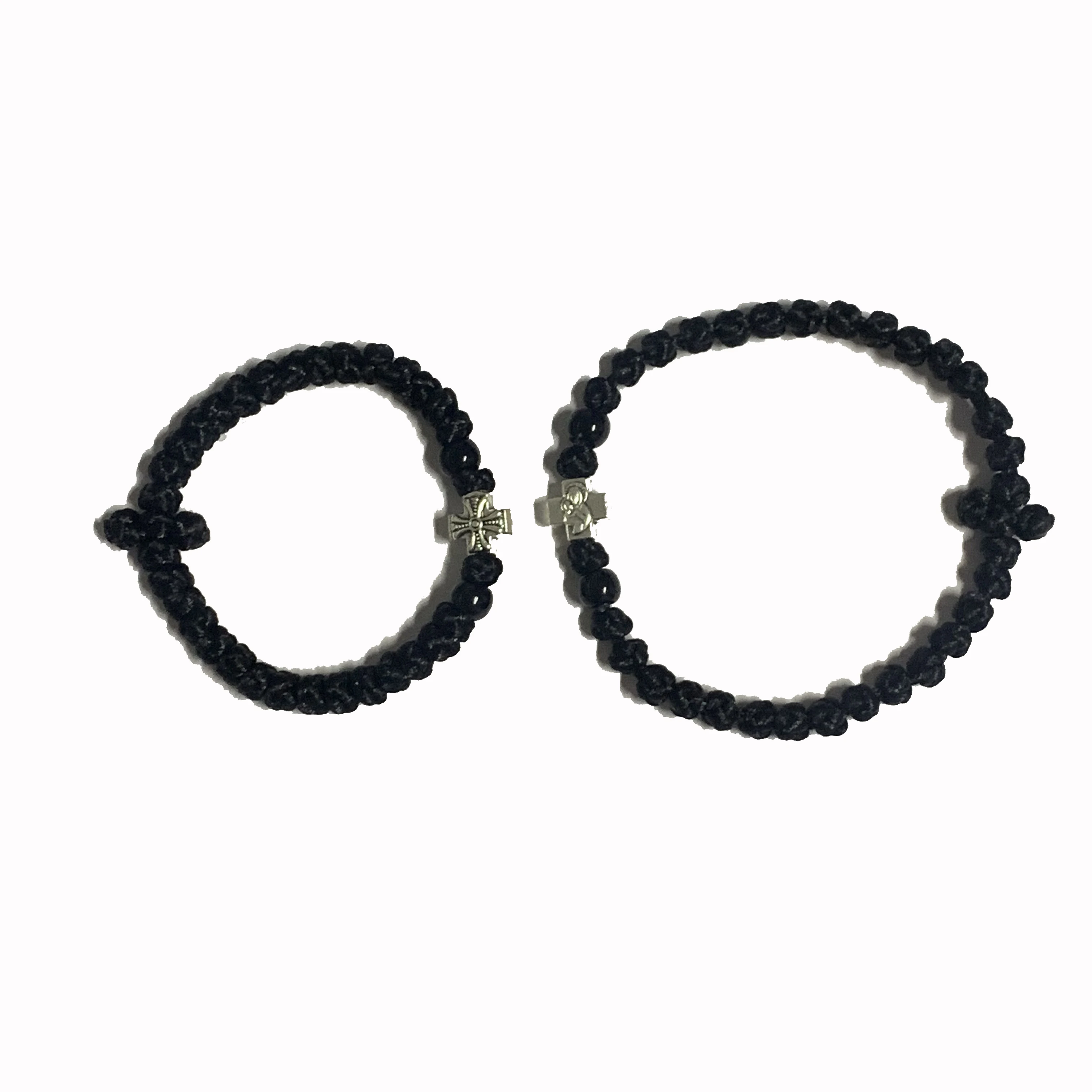 12Pcs Hand-woven Greek Eastern European Orthodox Cross bracelet Retractable adjustable bracelet