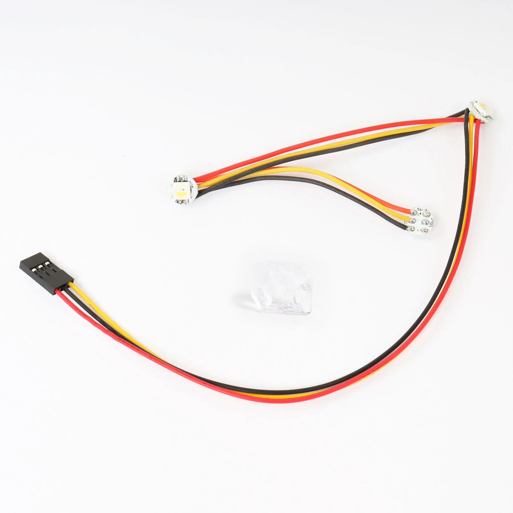 Blurolls NeoPixel RGBW Mini Button PCB LED Light 30AWG PTFE Cables SLA Resin Printed Voron 2.4 Trident SB StealthBurner Extruder