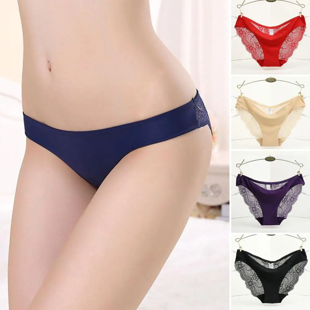 

Anti-shrink panties Chic Thin High Elasticity Women Briefs Soft Women Underpants Low Waist For Inner Wear