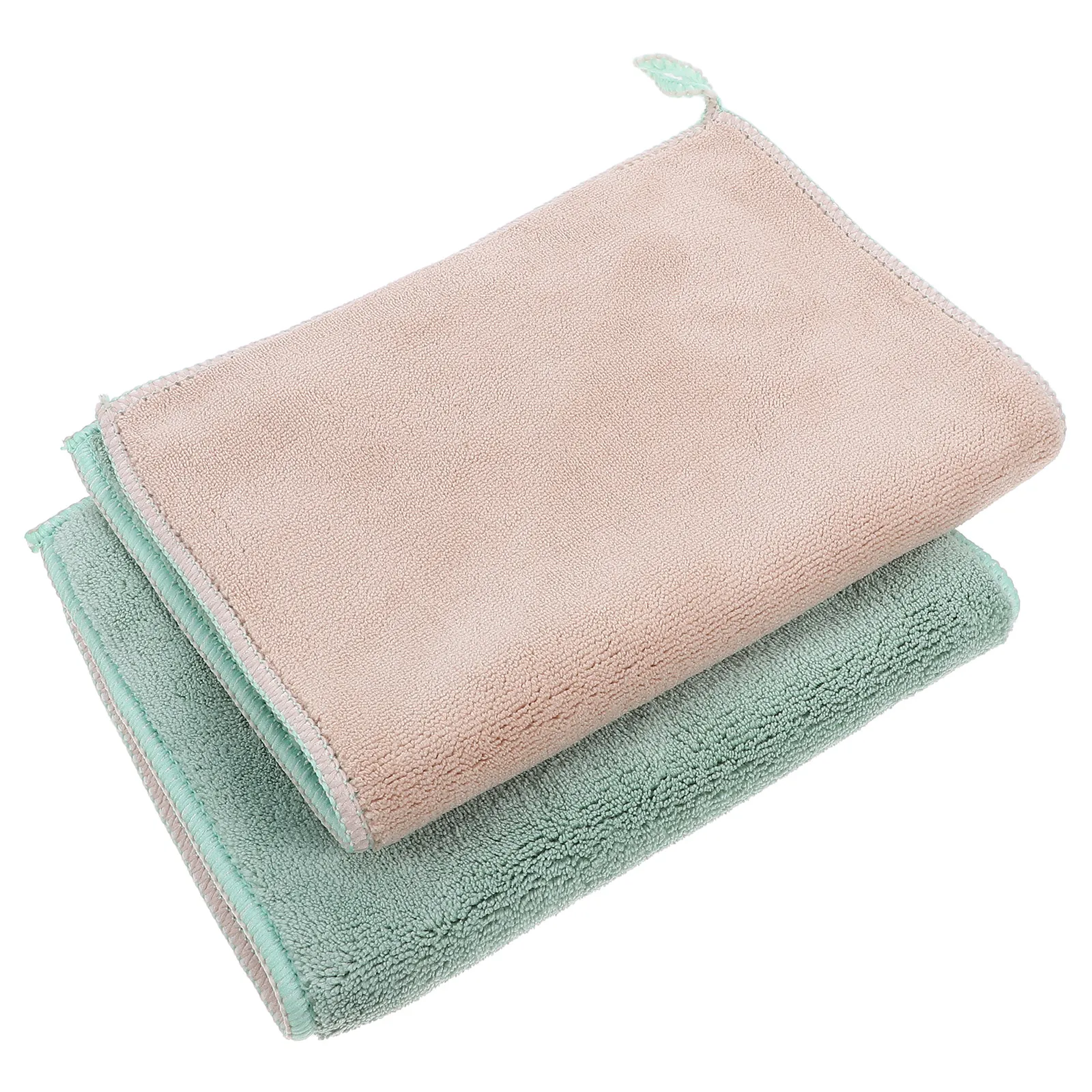 

2pcs Kitchen Dish Towel Fast Drying Super Absorbent Cleaning Cloth Lightweight Multi-Function Washcloths For Home Dishwashing