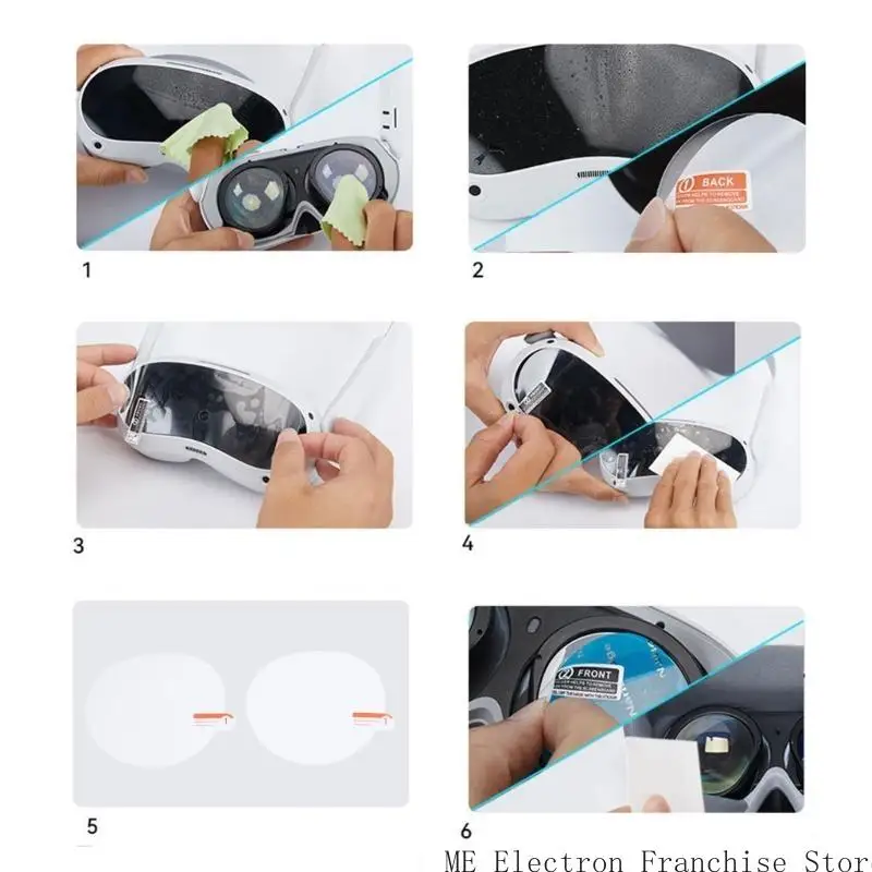 Protetor tela T5EA 1set projetado para filmes transparentes óculos pico 4