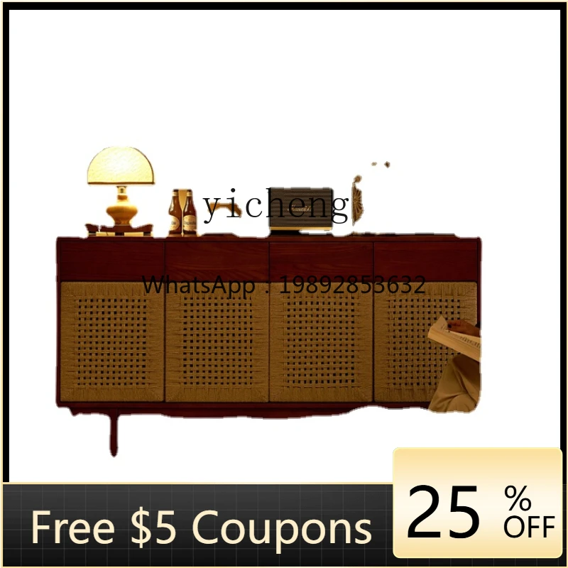 

ZZ Xl Solid Wood Sideboard Living Room Simple Modern Storage Tea Cabinet