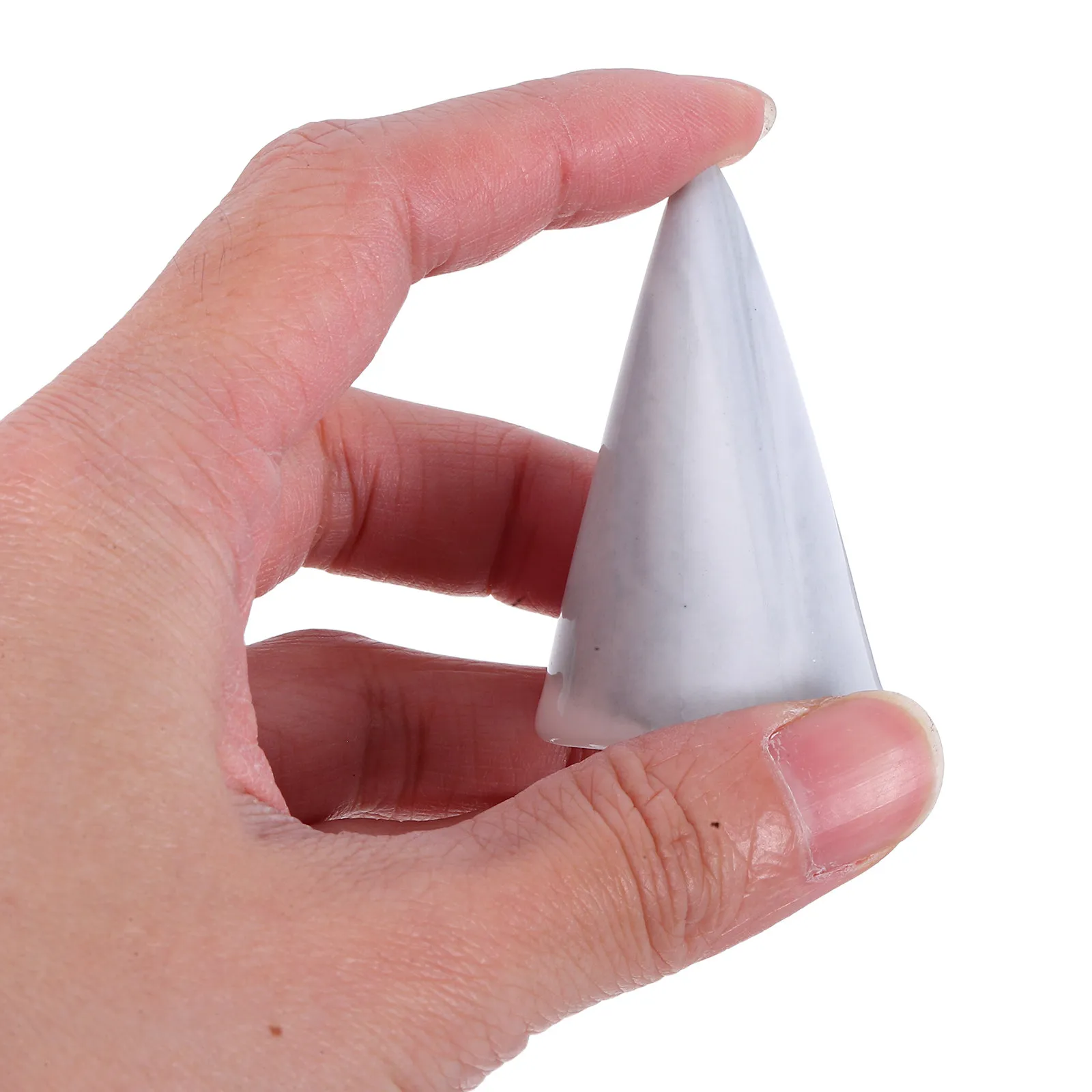 

Ceramic Ring Holder Cone Shape Jewelry Display Stand for Home Office Retail Store Ring Organizer Storage Rack Desktop Showcase