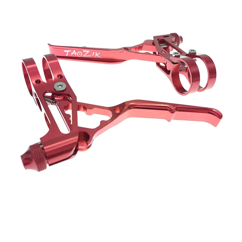 رافعة فرامل Taozik CNC، مقبض فرامل على شكل حرف V من سبائك الألومنيوم المجوف، مقبض فرامل قابل للطي للدراجات الجبلية، أجزاء إصلاح الدراجات #2