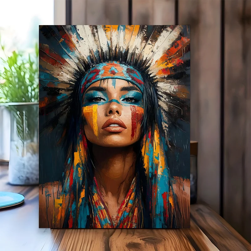 Canvas Paintings Abstract Portrait Posters Africa Europe Eastern Beauty Handsome Figures Prints Wall Art Picture Home Decor