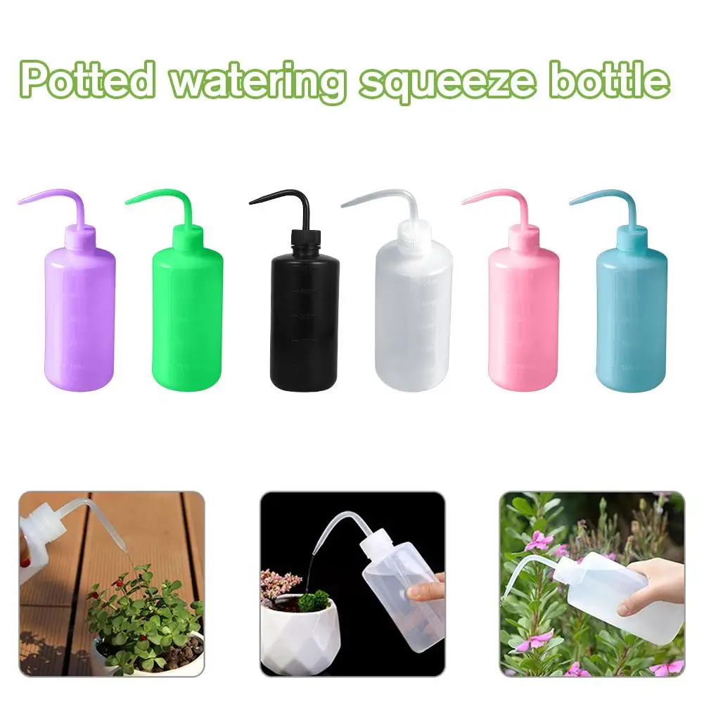 500ml Squeeze Bottle Plastic Watering Can for Indoor Plants Eyelash Extensions Lab Tattoo Cleaning Rinse Bottle 17oz Tool