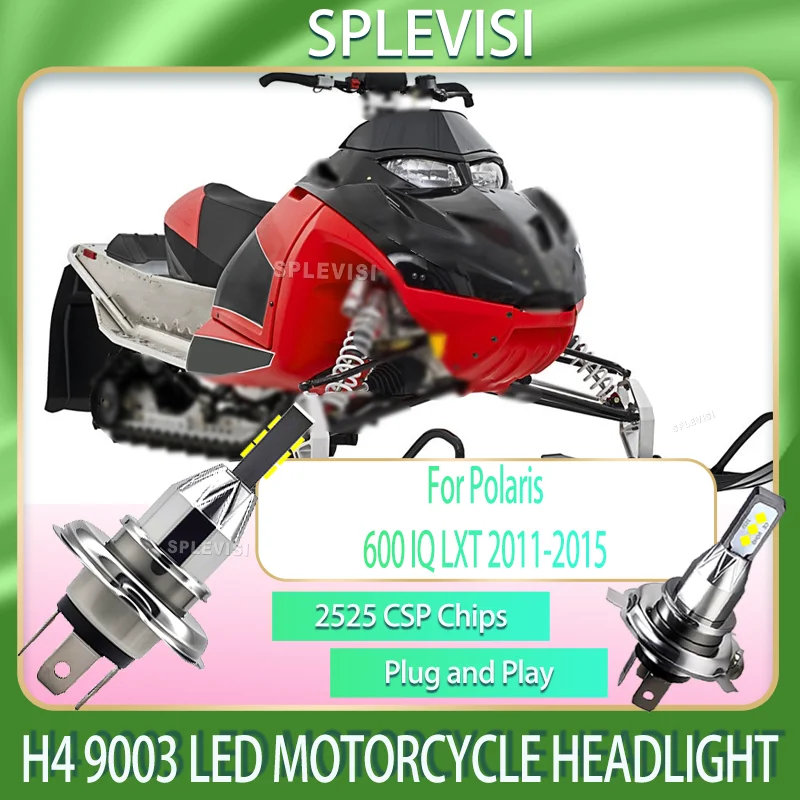 

IP67 2525 CSP Chip 9003 Светодиодная фара для мотоцикла, новое обновление Plug and Play для Polaris 600 IQ LXT 2011 2012 2013 2014 2015