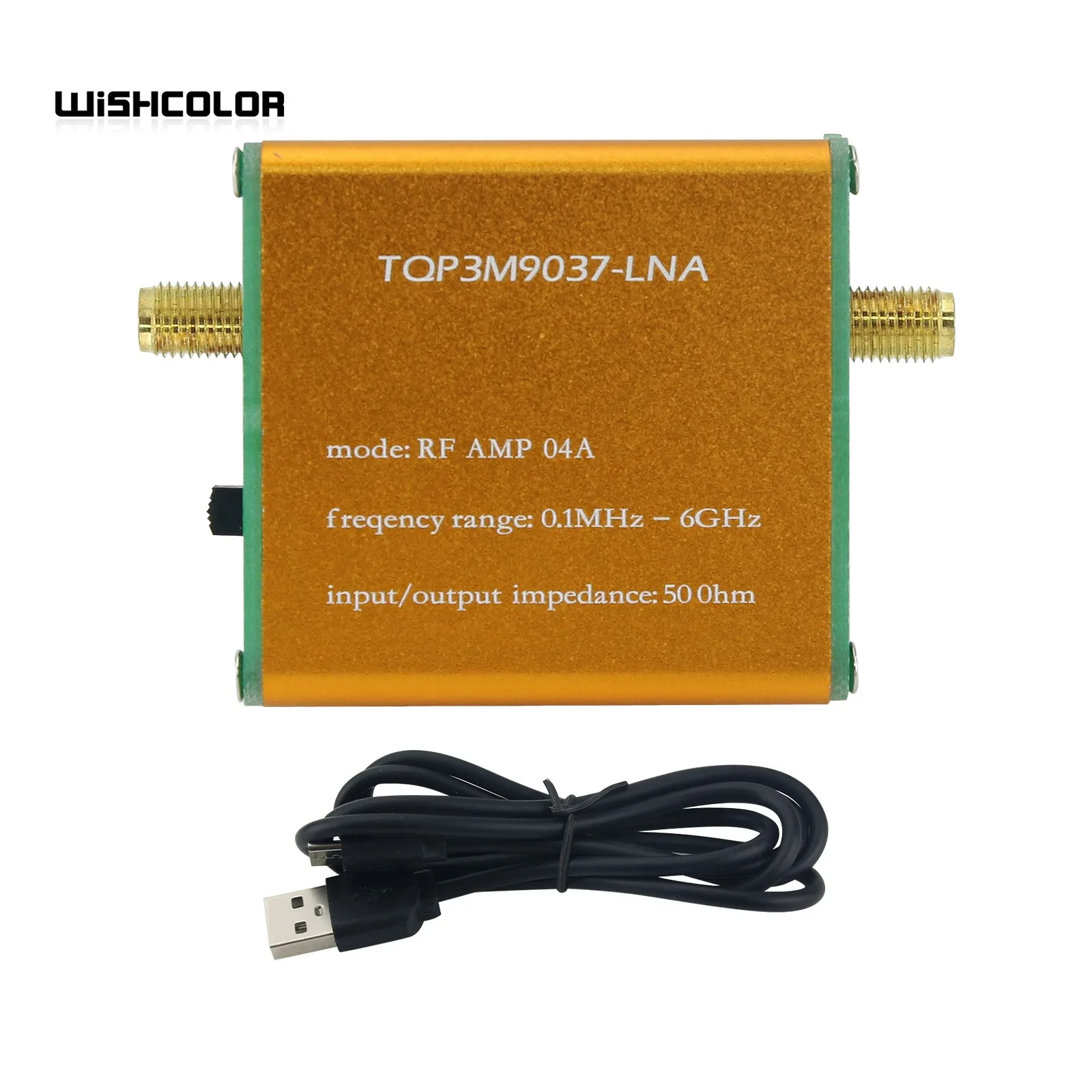 

Wishcolor RF AMP 04A 0.1MHz-6GHz Low Noise Amplifier TQP3M9037-LNA RF Amplifier Module (with Battery)