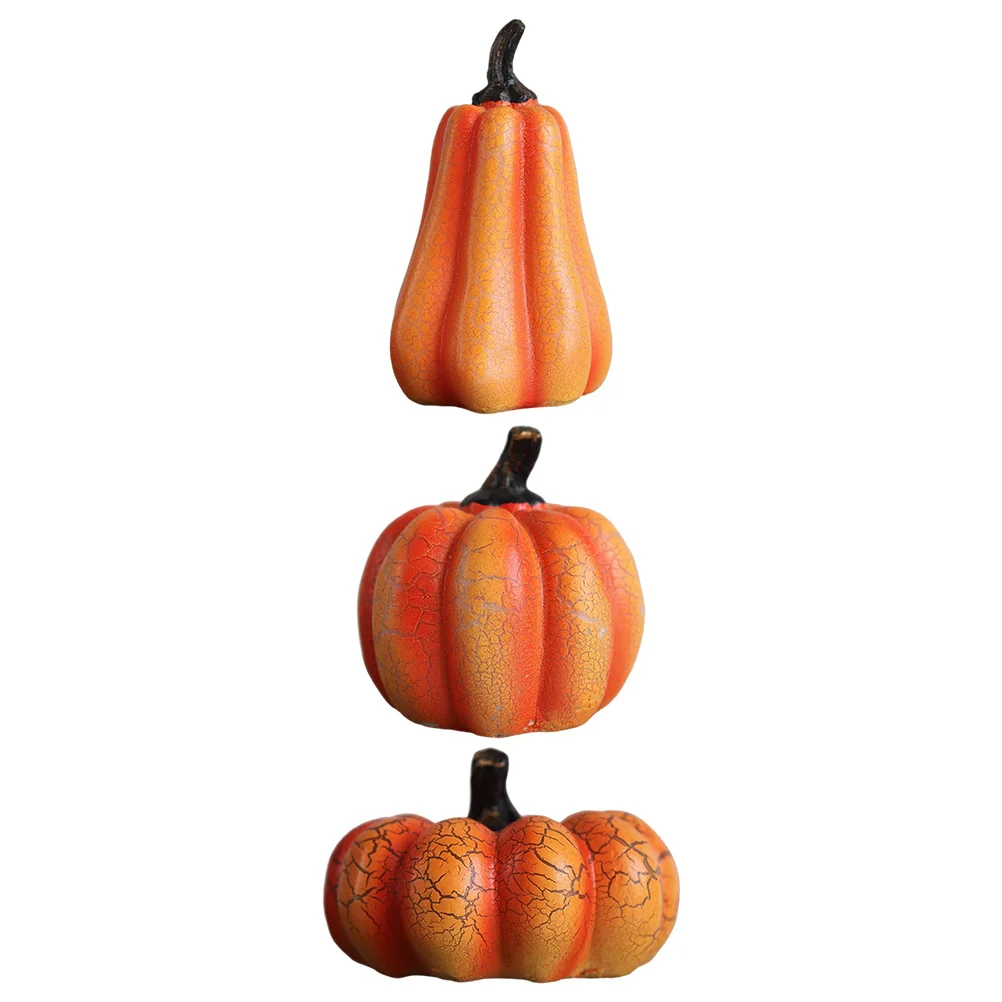 

Simulated Jack-o-lantern Halloween Decor Festival Lamp Lamps Desktop Ornament Small Resin Decorative Pumpkin Light Adornment