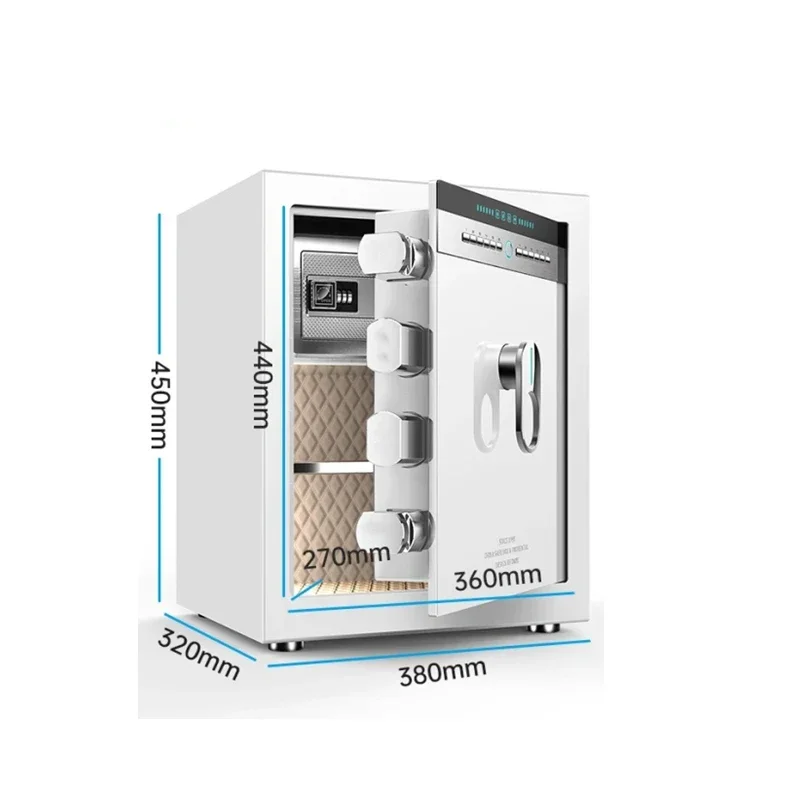 Upgrade New Safe Home Family Small Mini 45 Pass Folder Ten Thousand Password Bedside Invisible In The Wall Into The Wardrobe Lar