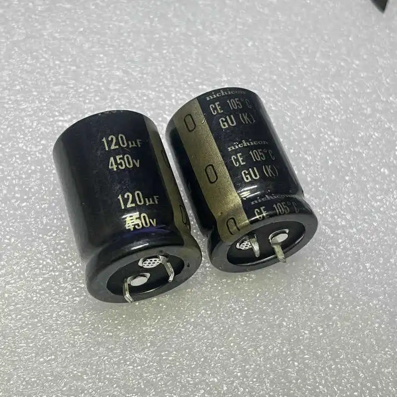 2PCS/LOT   450V  120UF GU Gallbladder Audio Filter Aluminum Electrolytic Capacitor