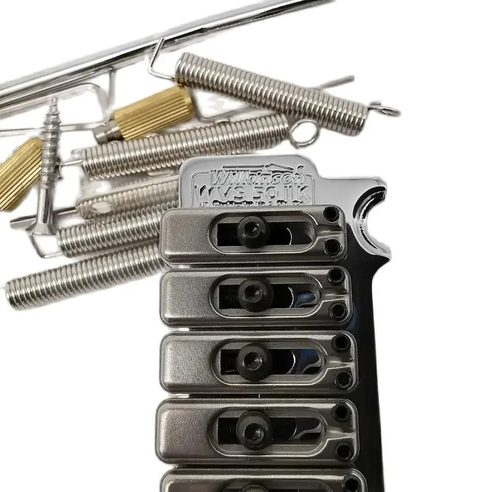 New Wilkinson WVS50IIK Tremolo Bridge Stainless Steel Saddles and Arm