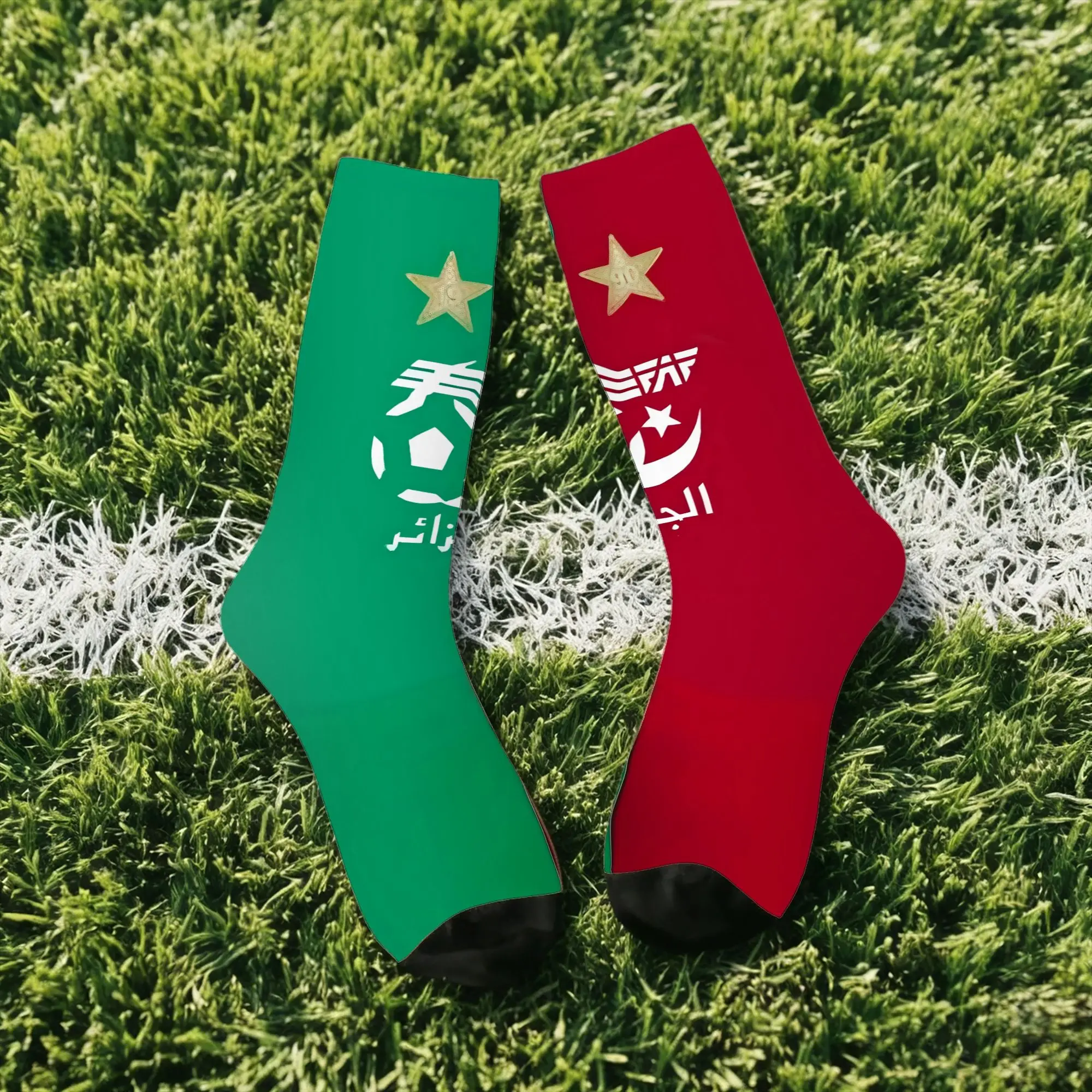 Hip Hop Vintage Algeria Crazy Men's compression Socks Unisex  Street Style Pattern Printed Funny Sock Match Day Essentials