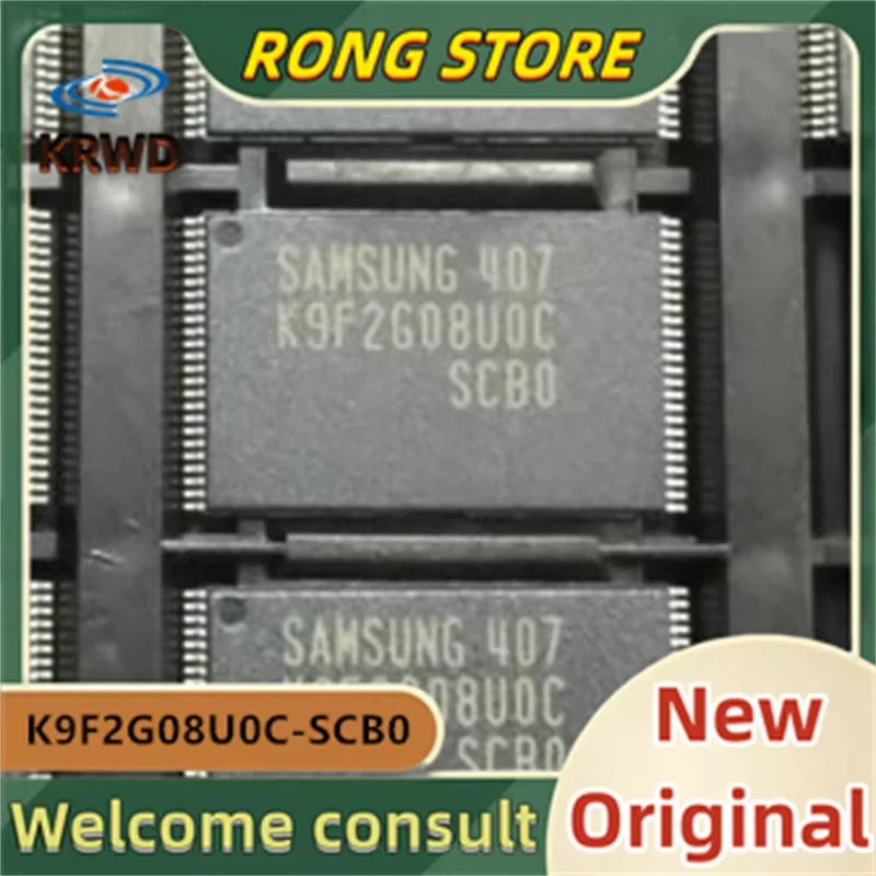 (2PCS)  New and Original Chip IC K9F2G08U0C-SCB0 K9F2G08U0C  K9F2G08 TSOP48