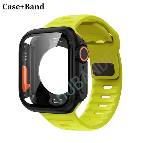 Silicone Strap For Apple Watch 44mm 45mm 41mm 40mm Bracelet + Screen Protectores Change to Ultra For iWatch Series 9 8 7 SE 6 5 - Image 67