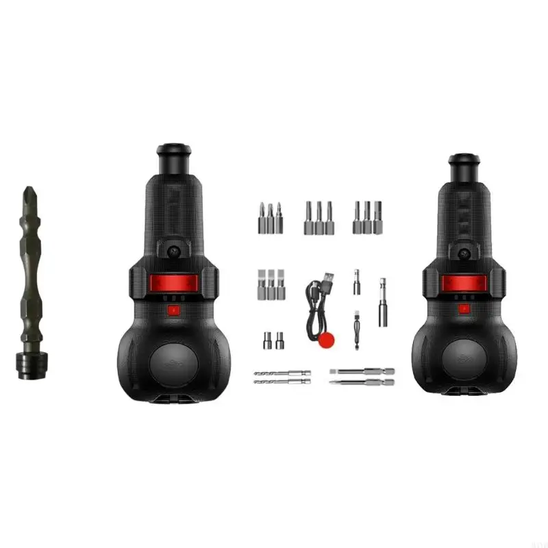 800mAh Electric Screwdriver Cordlessly Tool With LED 2N.m Torques Manual Automatic Mode Instantly Start M4YD