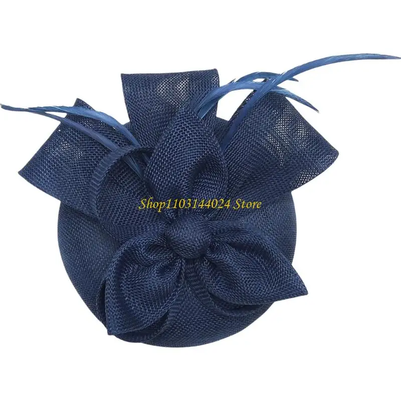 N5KE Handmade Flower Mesh Headbands Fascinator Hat Fashion Styles Hat Headgear
