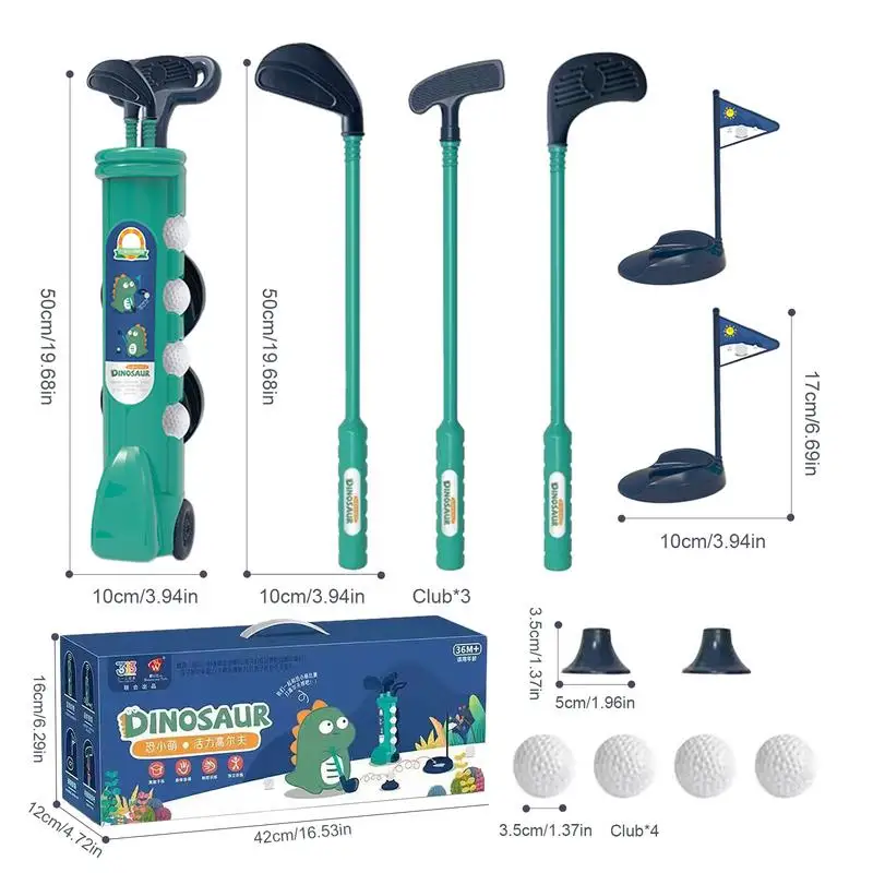 Juego de Golf para niños pequeños, juguete de Golf para golpear, productos deportivos de 14 piezas, juguetes para niños pequeños para interiores y exteriores