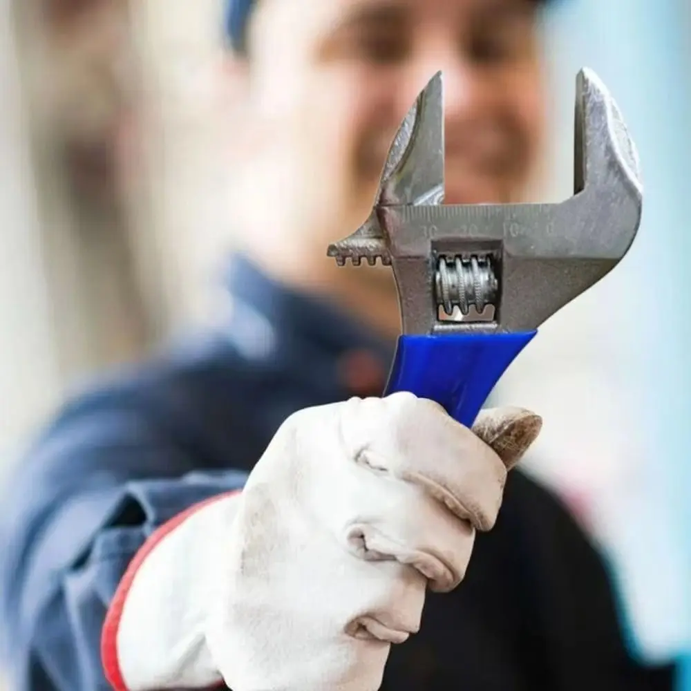 

Ergonomic Design Adjustable Wrench Multi-Function Extra Wide Jaw Universal Spanner 6inch Large Opening Bathroom Wrench