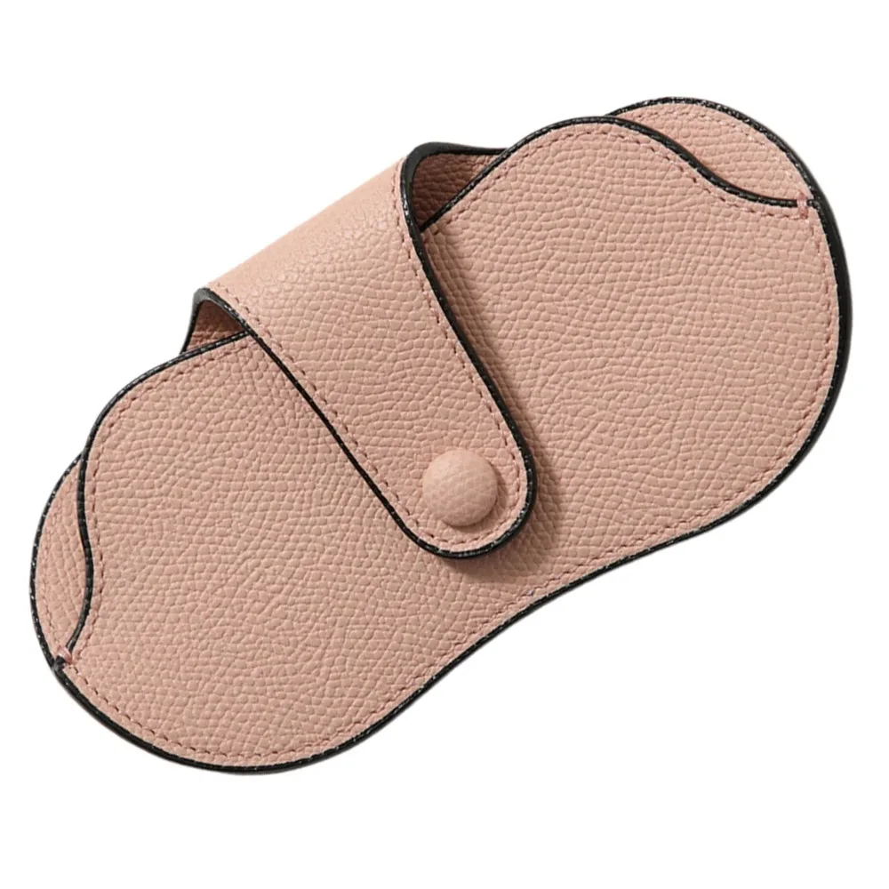 

PU Leather Sunglasses Storage Bag Durable Portable Hanging Sunglasses Solid Color Sunglasses Pouch Eyewear Accessories