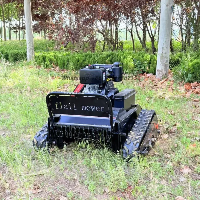 Crawler Remote Control Riding Zero Turn Electric Engine Lawn Mower Machine for Sale Wholesale
