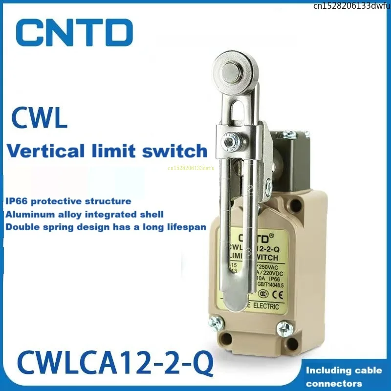 

Электрический микропереключатель CNTD CWLCA12-2-Q, концевой выключатель с металлическим роликом