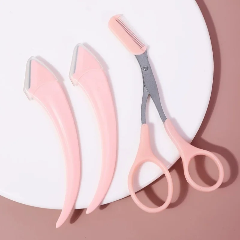 Eyebrow Kit For Women And Men Stainless Steel Eyebrow Grooming Set Including Eyebrow Comb Scissor, Eyebrow Trimmer Tool
