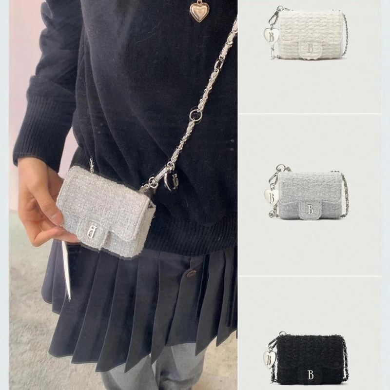 Mini lightweight high-end chain lipstick change storage shopping bag