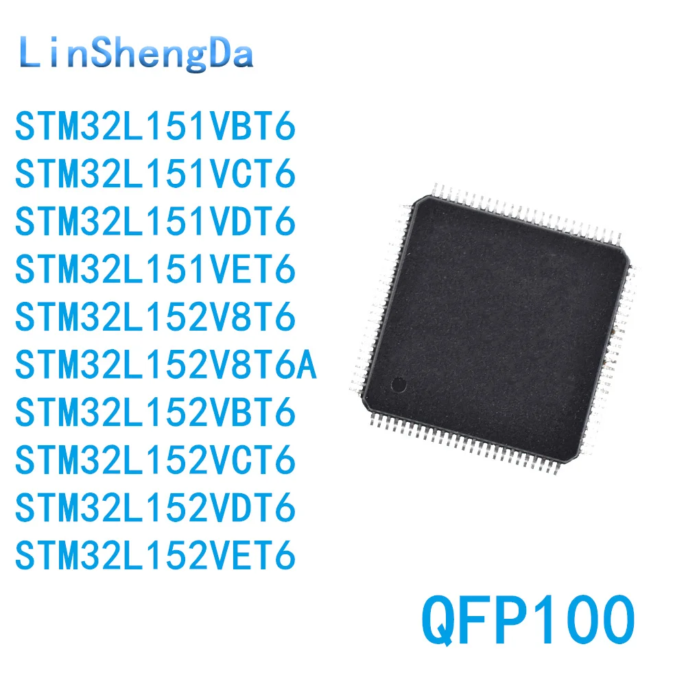 

Чип STM32L151 32L152 VBT6 VCT6 VDT6 VET6 V8T6 V8T6A LQFP100, 10 шт.