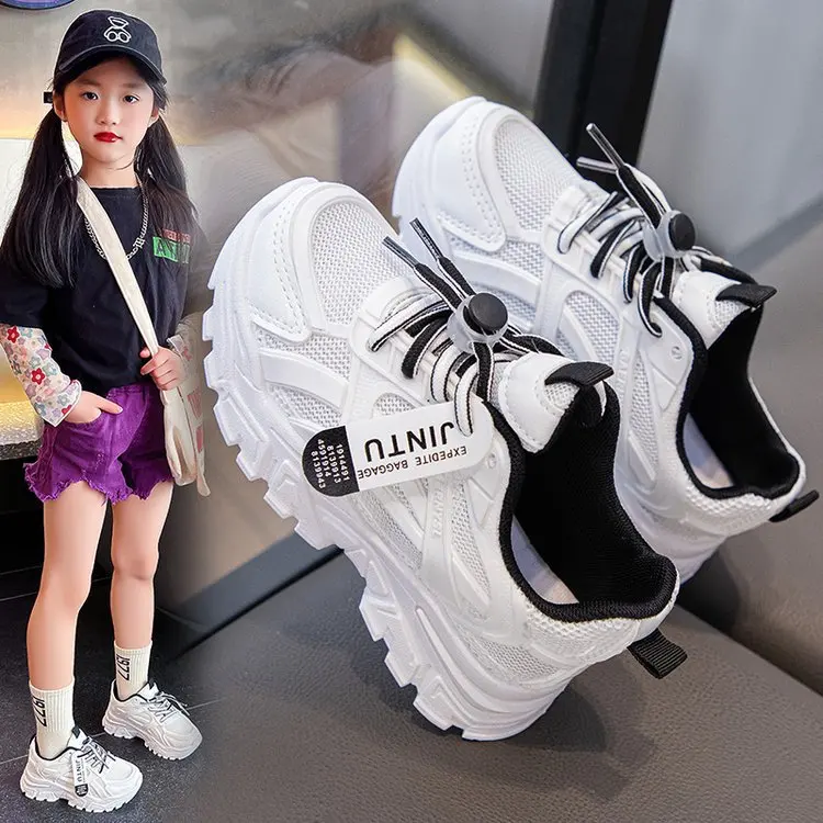 

Mesh Sneakers Kids Boys Girls Lightweight Casual Sports Running Shoes Children New Arrival Soft Sole Summer Breathable Tennis