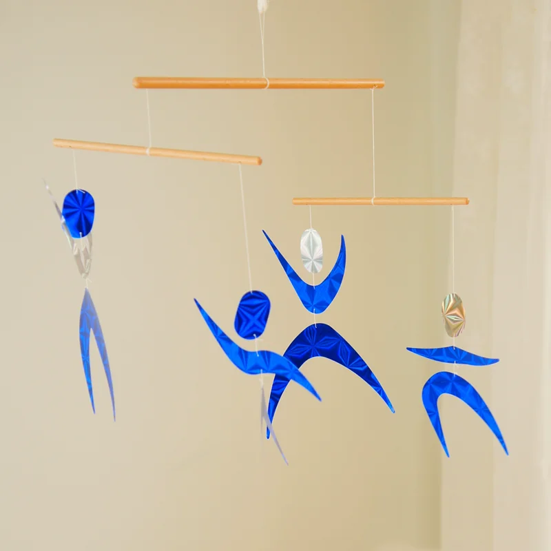 

Мобильные детские игрушки для танцоров Монтессори, 3,6 месяцев, сенсорная игра для новорожденных, визуальный смысл, развивающие материалы для раннего развития