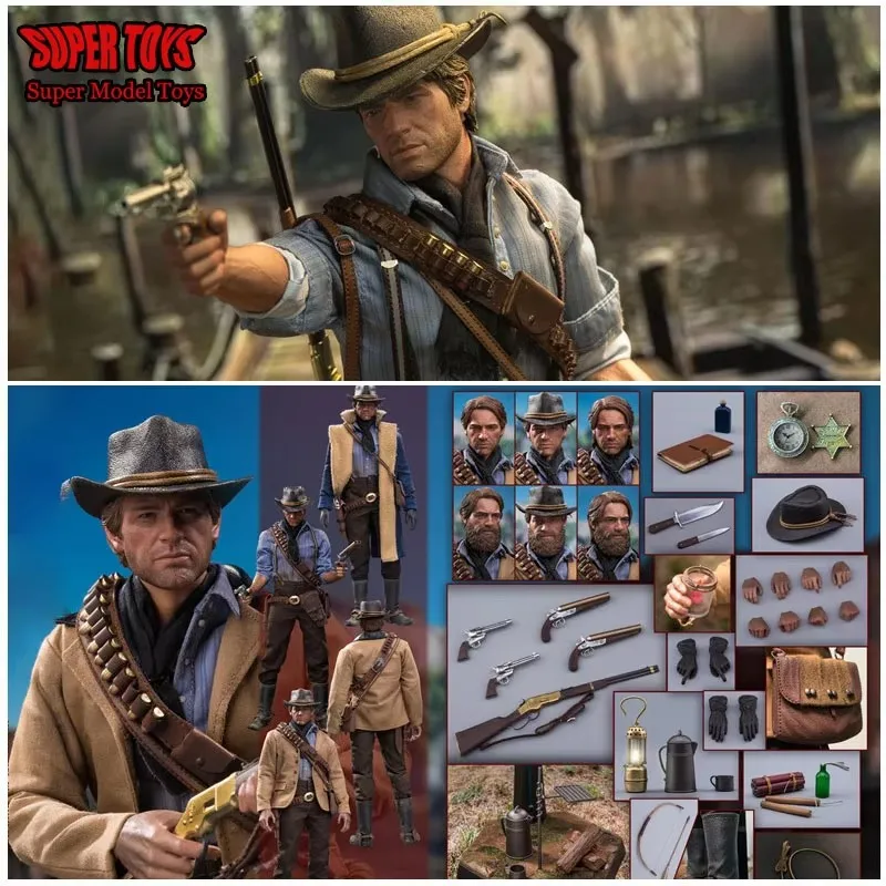 

Оригинальный LIMTOYS LIM008 1/6, полный набор, модель мужского солдата, западного ковбойского артура с 2 головами, 12-дюймовая экшн-фигурка, кукла