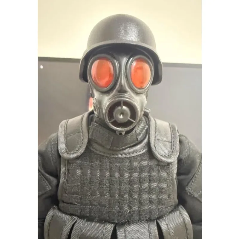 Mini-Soldat im Maßstab 1:6, Gesicht, Mini-Spielzeugmodelle, nicht echte Sachen, Gasmaske, Spielzeug für 12-Zoll-Action-Figur-Puppen, Szenenkomponente