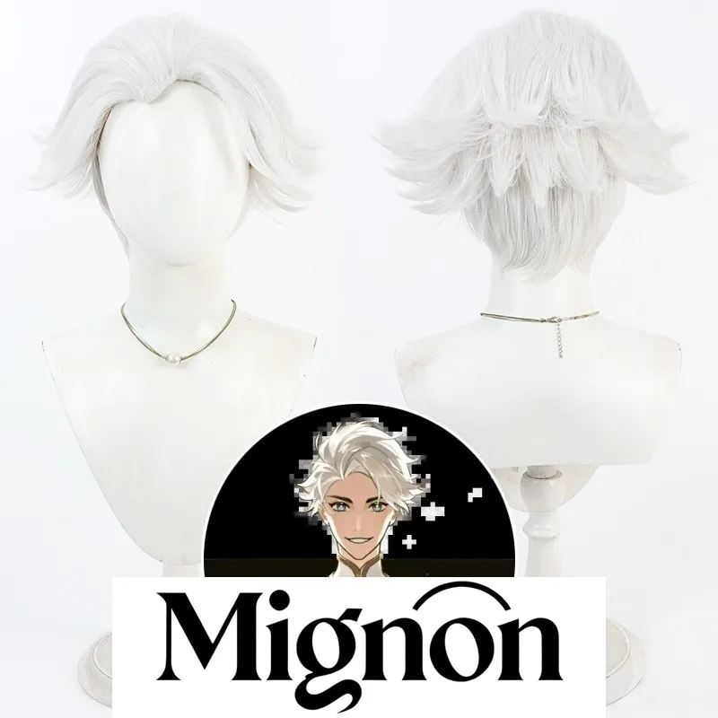 

TO BE HERO X Хороший парик для косплея Peak Widow's Flipped Hair Серебристо-белый