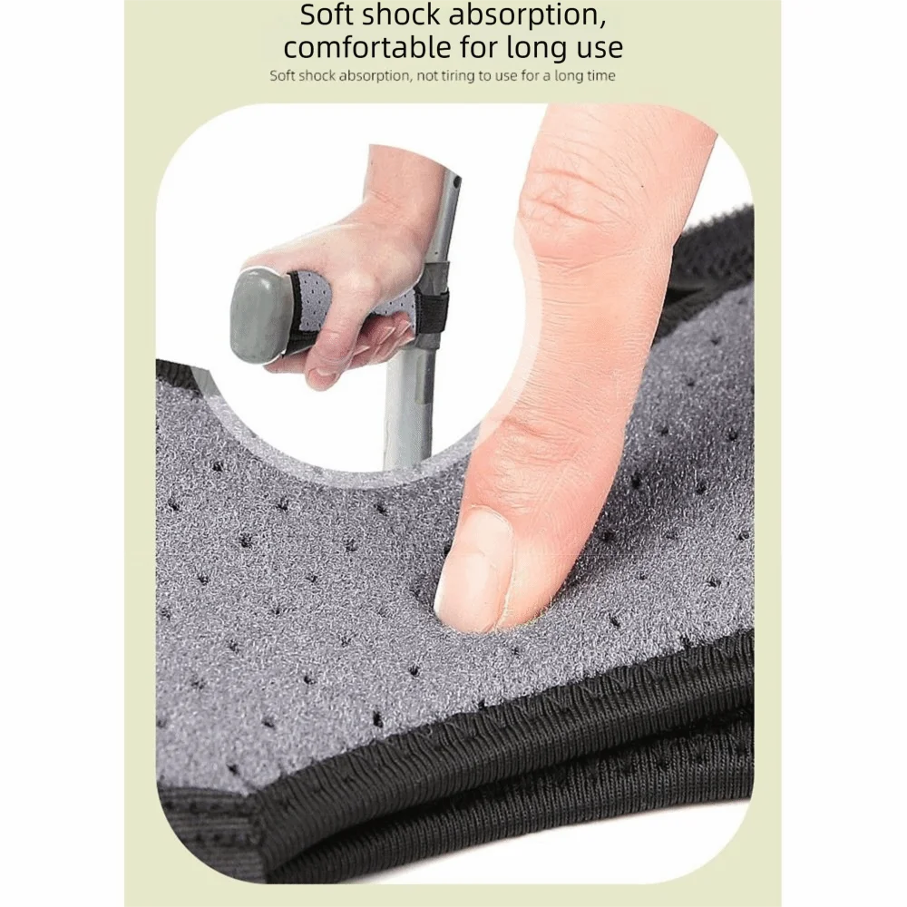 Non Slip Forearm Crutch Hand Grips Covers Adjustable Comfortable Forearm Crutch Pads Improved Grip Soft Cushioning