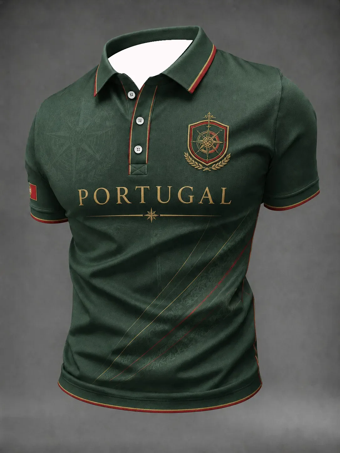 2026 Edition Portuguese Fans Football Polo Shirt - 3D Print - Comfortable and Breathable - Suitable for Both Men and Women