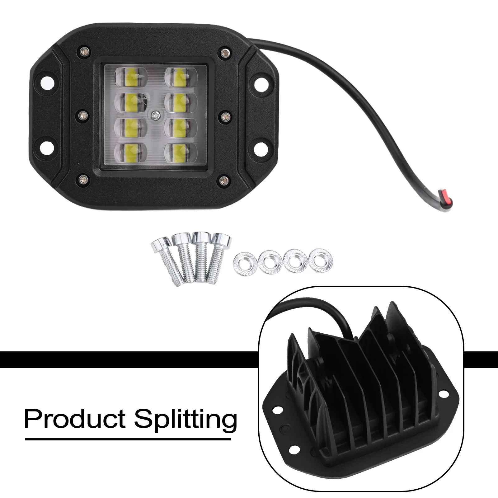 

Easy To Use LED Work Light Bar Anti-corrosion White Light High-quality Materials Non-deformation For Car Truck Headlight