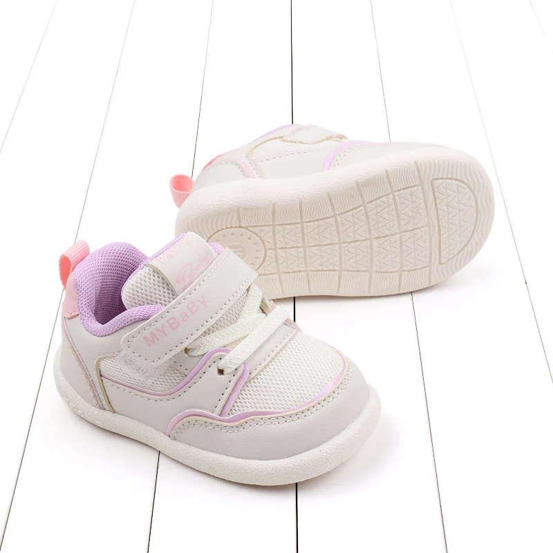 Baby Boys Girls Mesh Breathable Board Shoes Soft Bottom Anti-slip Baby Walking Shoes