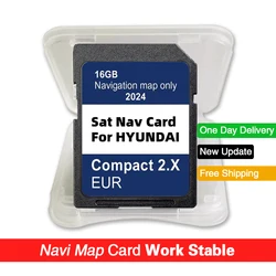 Für Hyundai Compact 2.X 16 GB 2024 GPS SD Karte für Hyundai H1/i20/Santa Fe/Grand Santa Fe/Tucson Navigation GEN2 UK EU 2024 Karte