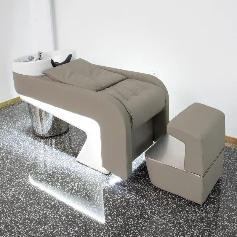 Lit à Cheveux Inclinable en Acier Inoxydable, Accessoire de Luxe et Confortable