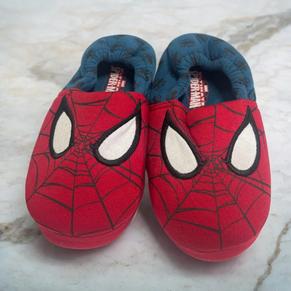 

Disney Indoor Home Slippers Parent-child Heel Cotton Cartoon Slippers Anti-Skid Floor Children's Shoes Breathable Slippers Red