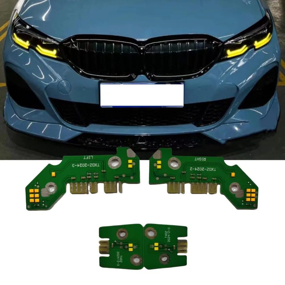 For BMW 3 Series G20 G21 G28 Yellow DRL LED Headlight New Condition Angel Eyes Light Daytime Running Atmosphere Light Accessory