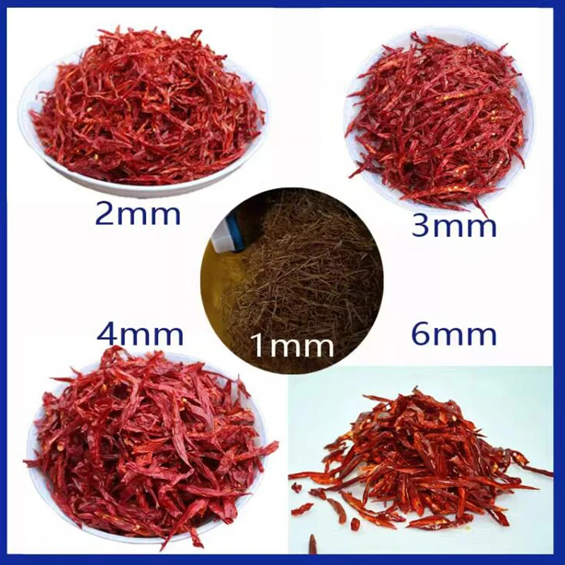 Commercial Electric Herbal Cutter Shredder Chopper Machine Tabletop Small Dry Red Chili Shredder Machine 220V Food Shredder