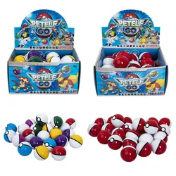 24Pcs /Set 5 Cm PokeBall Model Anime Figure Pokemon Pocket Monster Pet Elf Dolls Toys For Children's Birthday Gift
