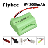 3000mAh 6V Ni-MH Battery JST plug Battery For Electric toys RC Cars Tank Robot Boats Upgrade 5*AA 6V Rechargeable Battery Pack