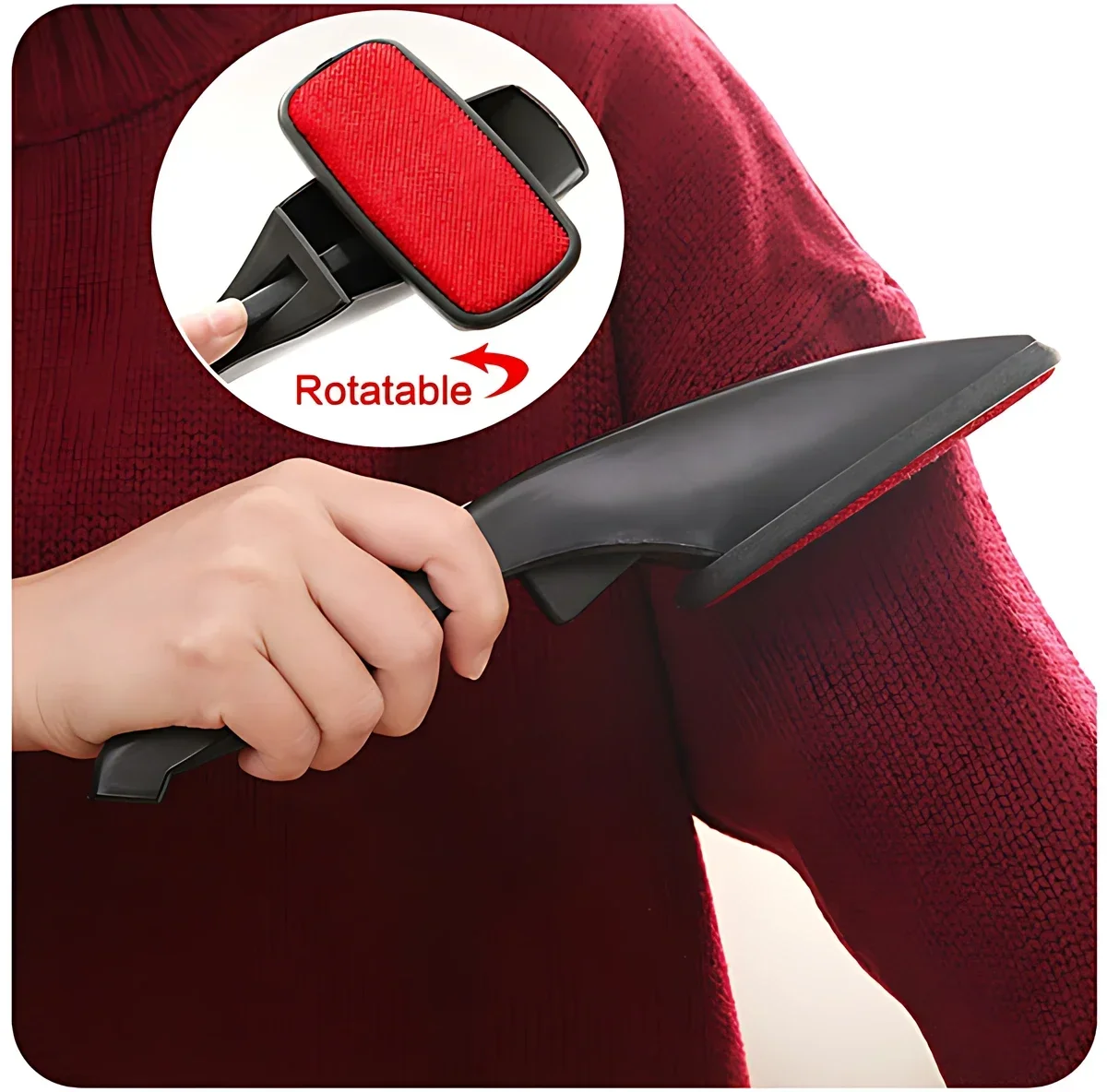 Creative Rotatable Wool Coat Brush Cashmere Coat Dust Removal Electrostatic Adsorption Cleaning Tool Household Supplies