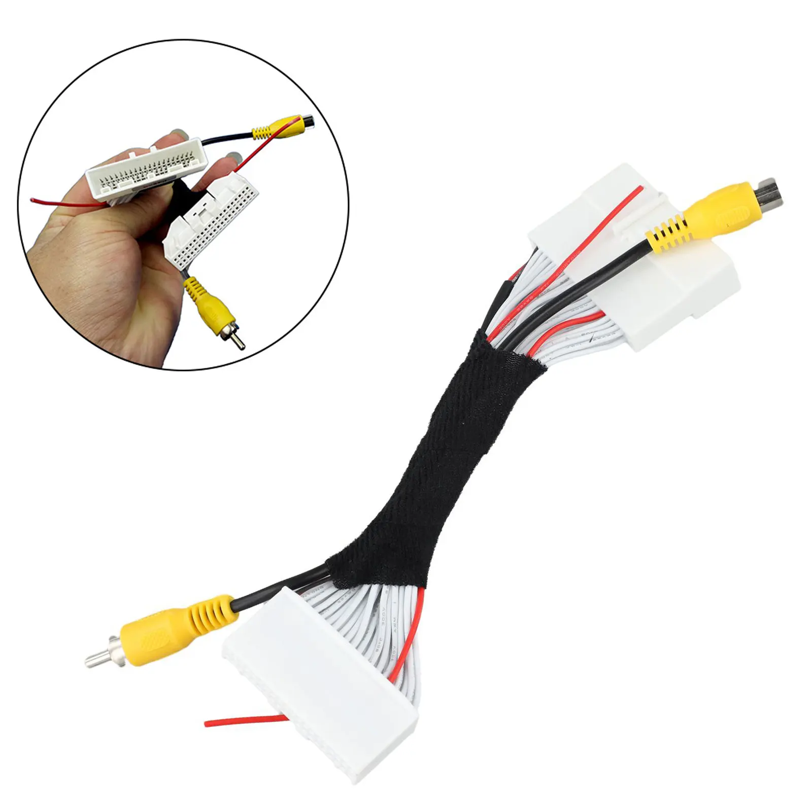Adapter 40Pin Video Input Cable Easy To Use Made Of ABS Material Practical And Reliable For Nissan Sylphy 2018-2019