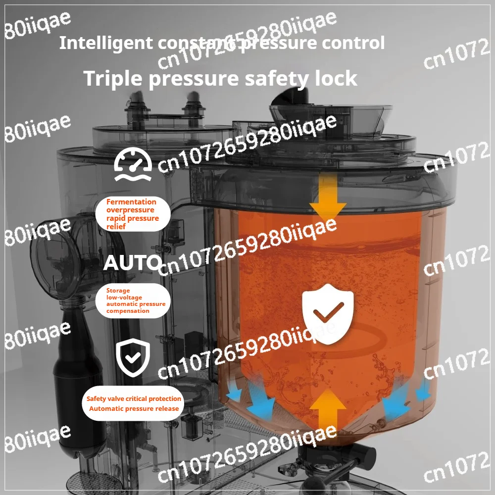 Maker with One-Touch Operation & DIY Recipes Smart Automatic Beer Brewing System 10L, Home Use Craft Beer